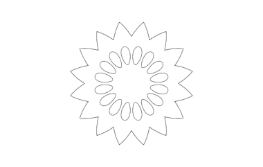 Flower Design DXF File, Free Vectors File