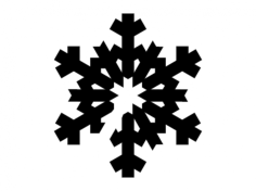 Snowflake Silhouettes DXF File, Free Vectors File