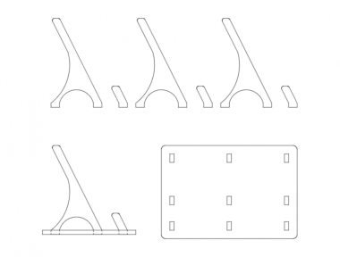 Business Card Holder DXF File, Free Vectors File