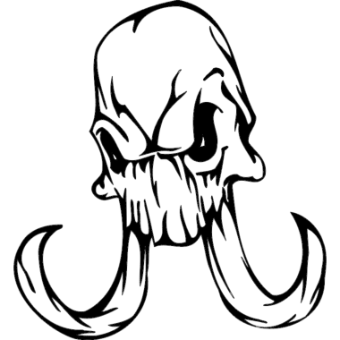 Skull 013 DXF File, Free Vectors File