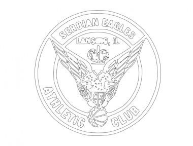 Drawing (Serbian Eagles Athletic Club) DXF File, Free Vectors File