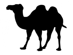 Wielblad Camel Silhouette DXF File, Free Vectors File