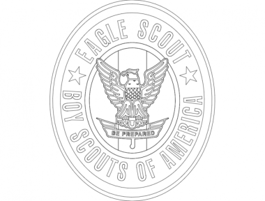 Eagle Scout DXF File, Free Vectors File