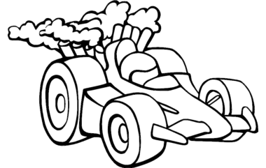 Racing Car DXF File, Free Vectors File