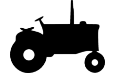 Tractor Silhouette DXF File, Free Vectors File