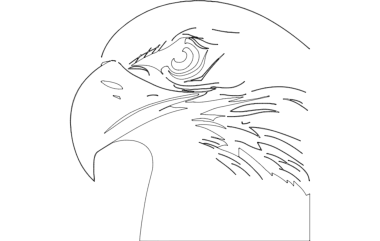 Eagle Head DXF File, Free Vectors File