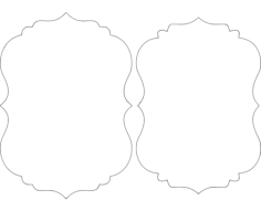 Mirror Frame 07 DXF File, Free Vectors File