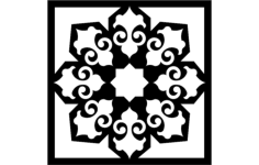 Islamic Pattern DXF File, Free Vectors File