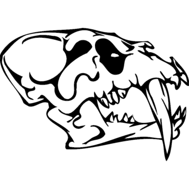 Skull 0011 DXF File, Free Vectors File