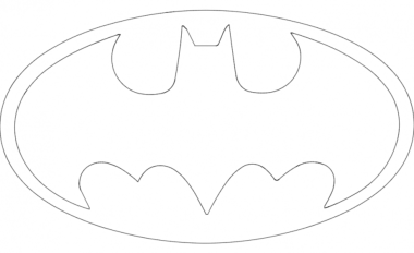 Batman Logo DXF File, Free Vectors File