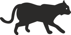 Animal Silhouette Vector DXF File, Free Vectors File