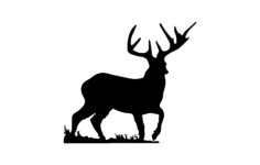 Deer Silhouette Design DXF File, Free Vectors File