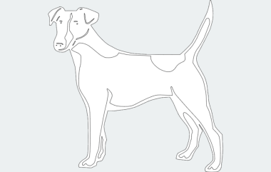 Dog Sketch DXF File, Free Vectors File