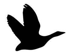 Geese Silhouette DXF File, Free Vectors File
