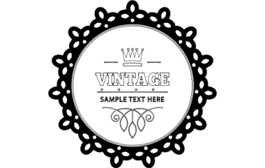 Vintage Card DXF File, Free Vectors File