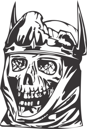 King Skull DXF File, Free Vectors File