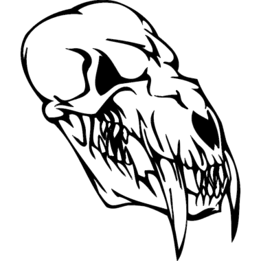 Skull 007 DXF File, Free Vectors File
