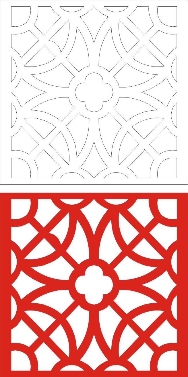 Seamless Panel Design Ac-36 CDR File Free Vectors