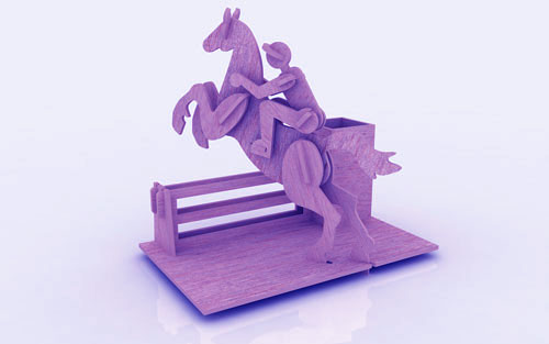 Horse Riding Pen Holder Stand 3Mm Free Vector Free Vectors