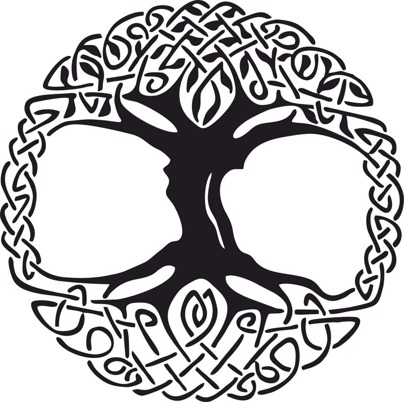Celtic Tree Of Life Vinyl Window Sticker Free Vector Free Vectors