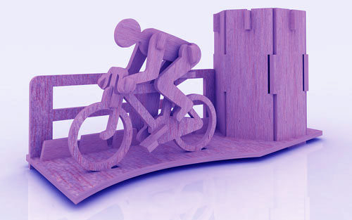 Bicycle Marathon Pen Holder Stand 3Mm Free Vector Free Vectors