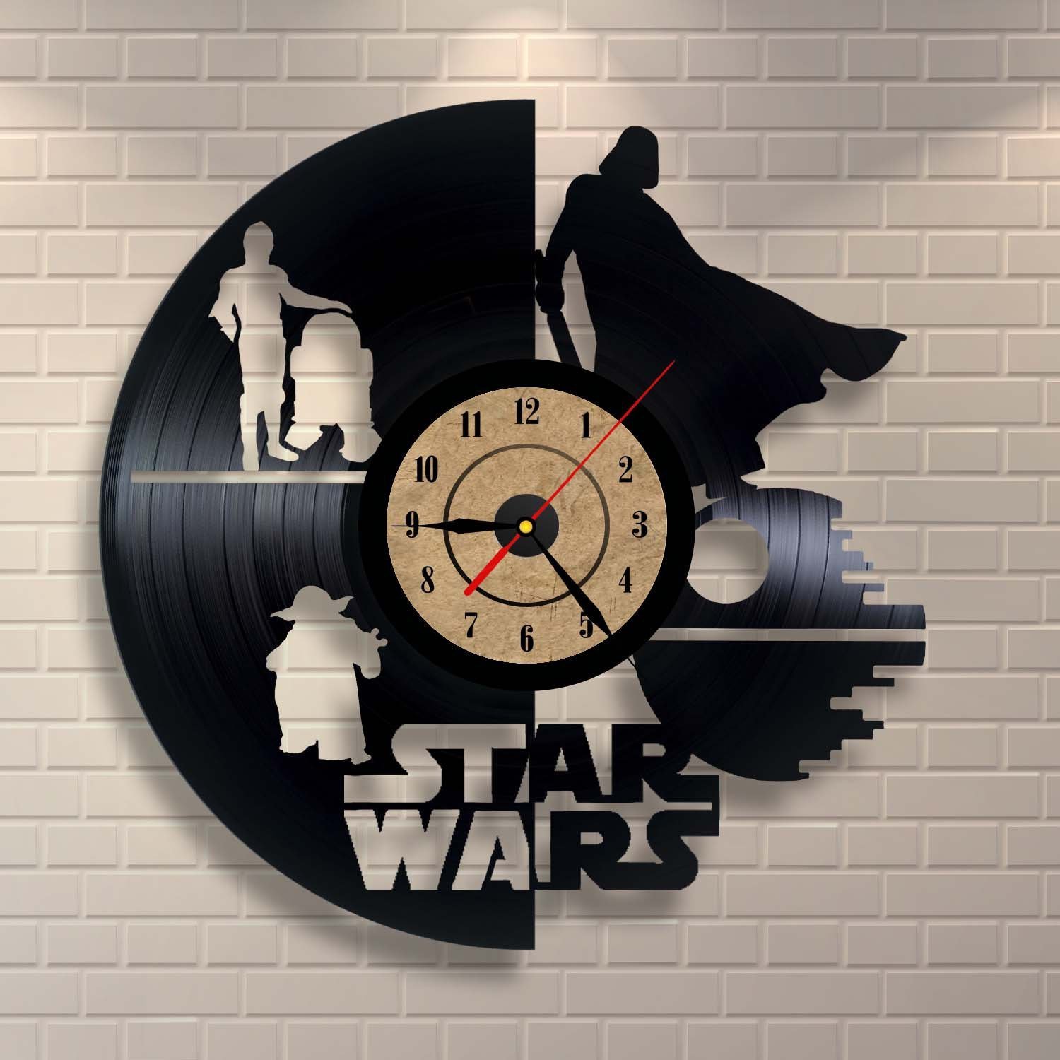 Vinyl Record Clock Star Wars Wall Decor Free Vector Free Vectors