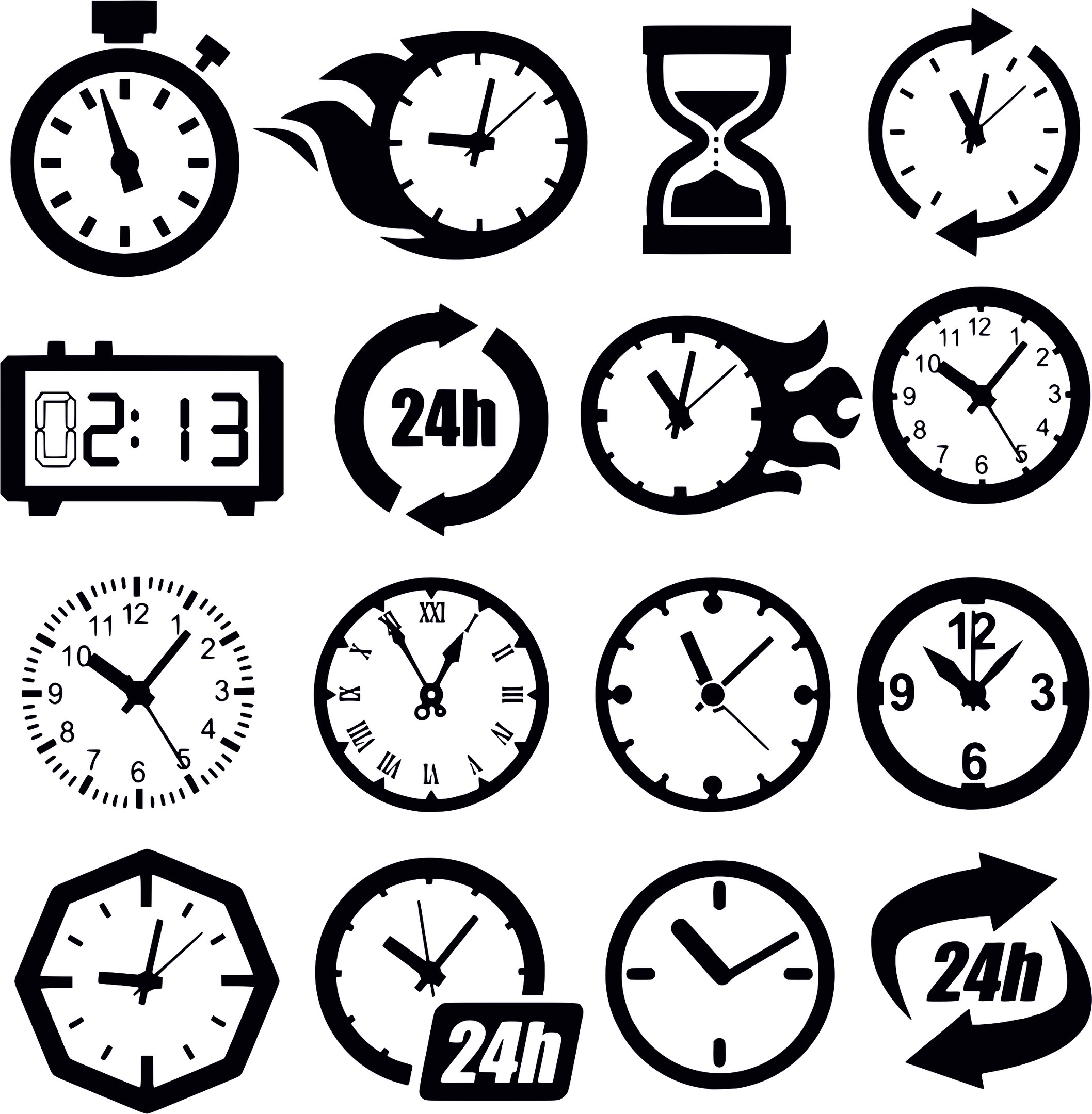 Clock Maket Dlya Lazernoy Rezki Free Vector (.Cdr) Free Vectors