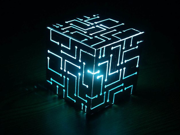 Alien Cube Lamp Vector Free Vectors