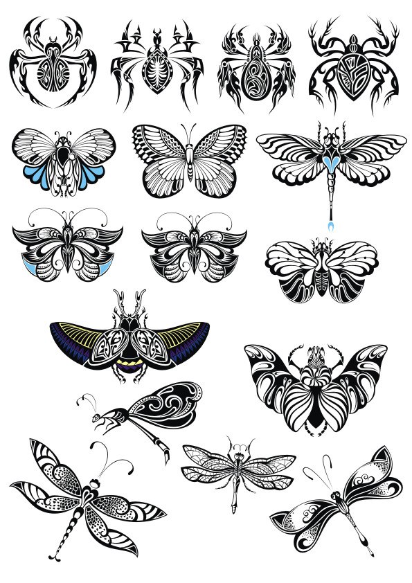 Butterfly Collection Vector Set Free Vector CDR Free Vectors