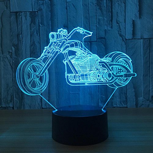 Motorcycle Holographic 3D Led Lamp Vector Free Vectors