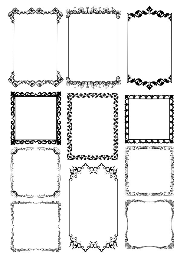 Frame Borders Free Vector Free Vectors