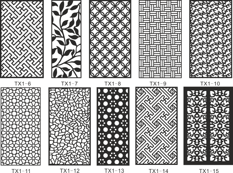 Cnc Jali Cutting Pattern Collection CDR File Free Vectors