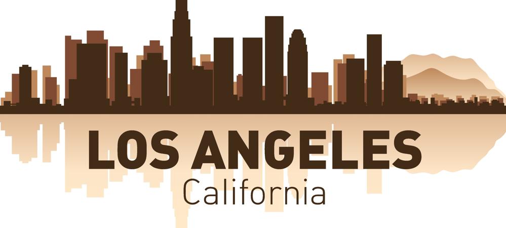 Los Angeles City Skyline Silhouettes Vector Set Free Vector Free Vectors