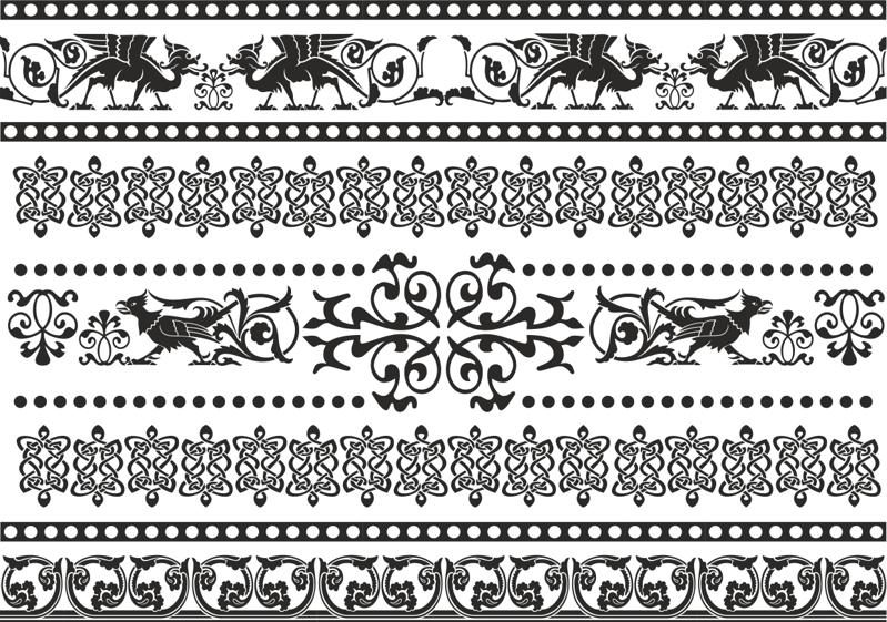 Celtic Patterns And Ornament Lace Patterns Free Vector Free Vectors