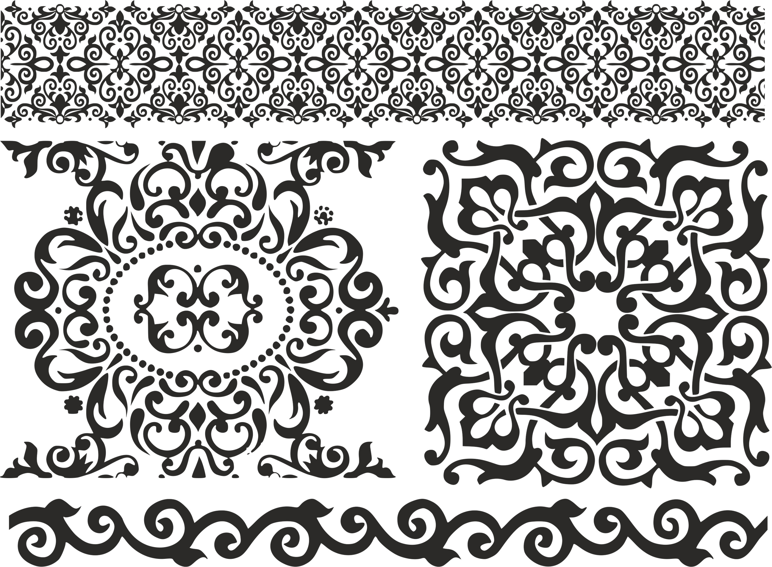 Ornament Baroc Elements Free Vector Free Vectors