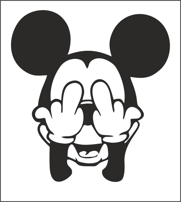 Mickey Sticker Free Vector Free Vectors