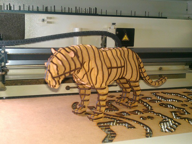 Tiger 3D Puzzle Free Vector Free Vectors