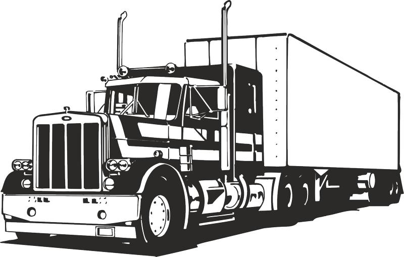 Truck Silhouette Free Vector Free Vectors