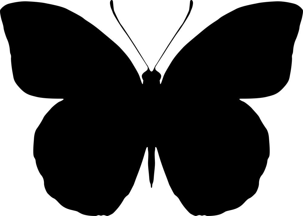 Butterfly Silhouette Vector Art Free Vector File Free Vectors