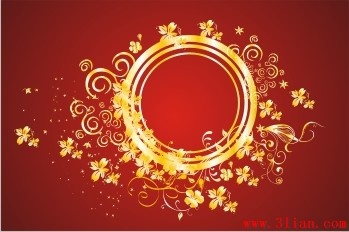 Decorative Background Elegant Classical Design Flower Circle Ornament Free Vector Free Vectors