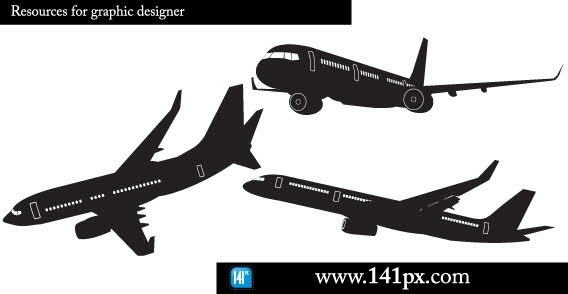 Airplane Silhouettes Free Free Vector Free Vectors