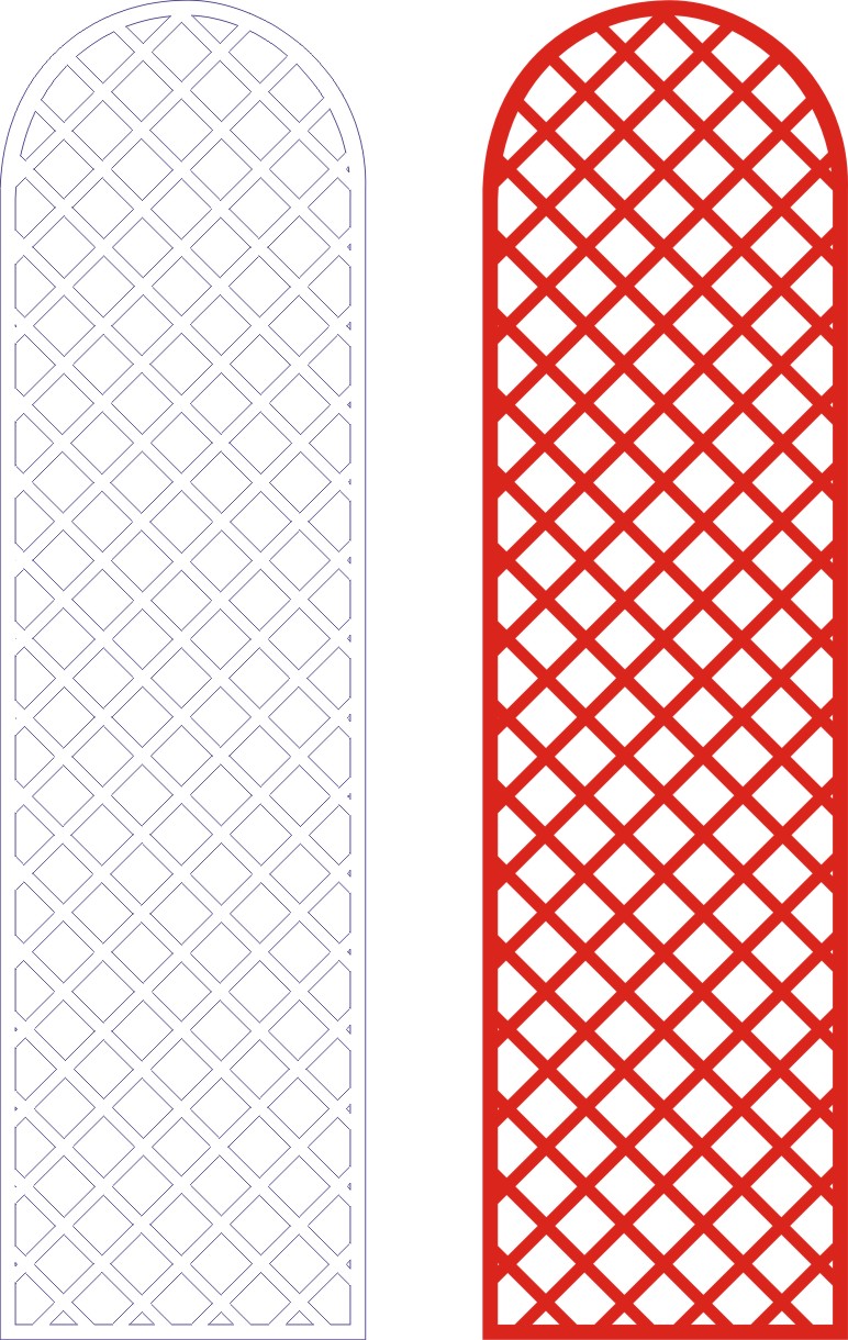 Laser Cut Wall Panel Design D-110 Free CDR Vector File Free Vectors