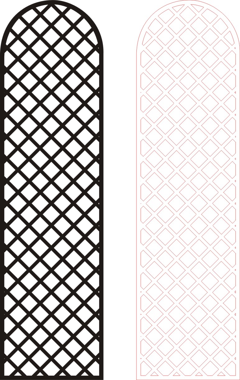 Laser Cut Wall Panel Design D-111 Free CDR Vector File Free Vectors