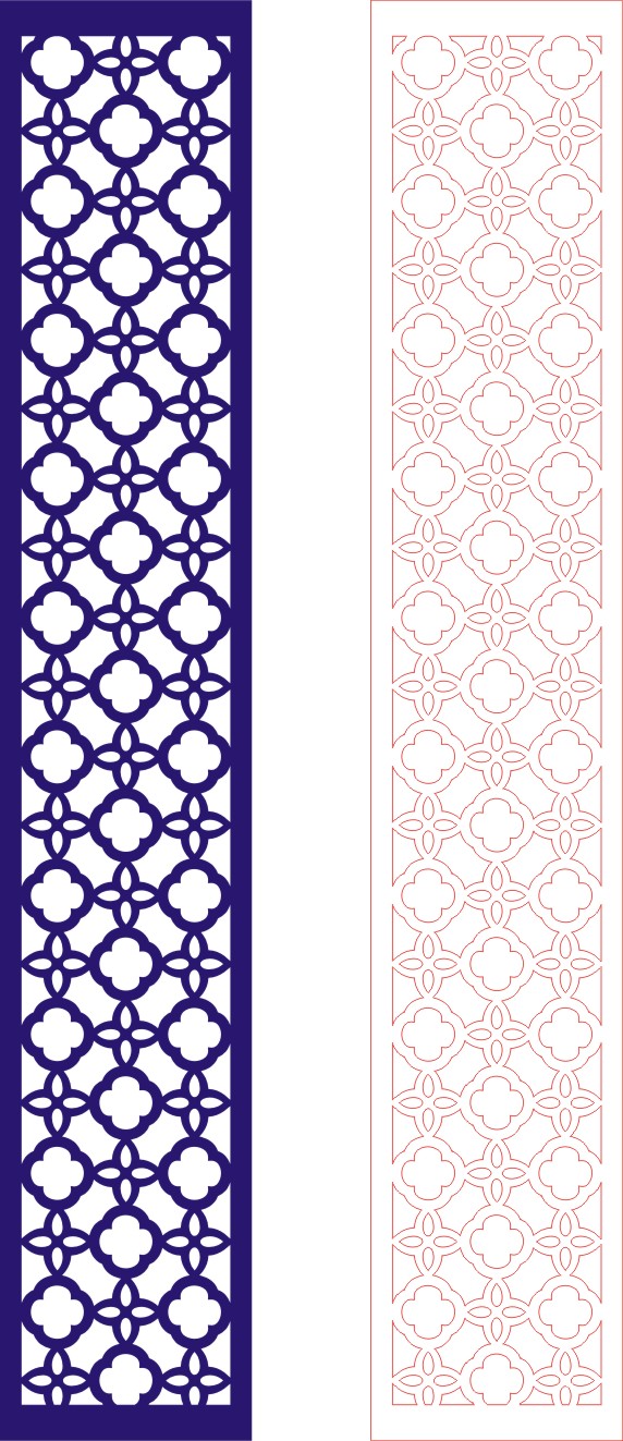 Laser Cut Wall Panel Design D-126 Free CDR Vector File Free Vectors