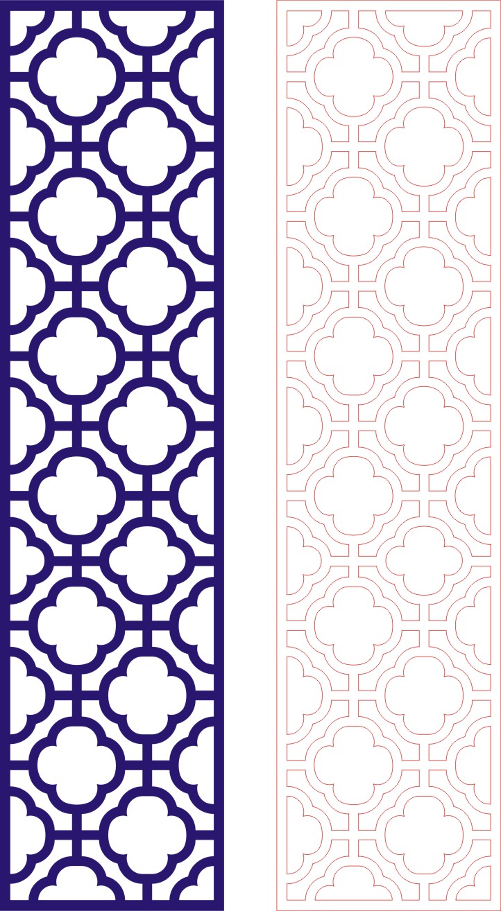 Laser Cut Wall Panel Design D-127 Free CDR Vector File Free Vectors