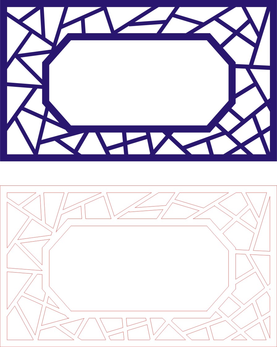 Laser Cut Wall Panel Design D-128 Free CDR Vector File Free Vectors