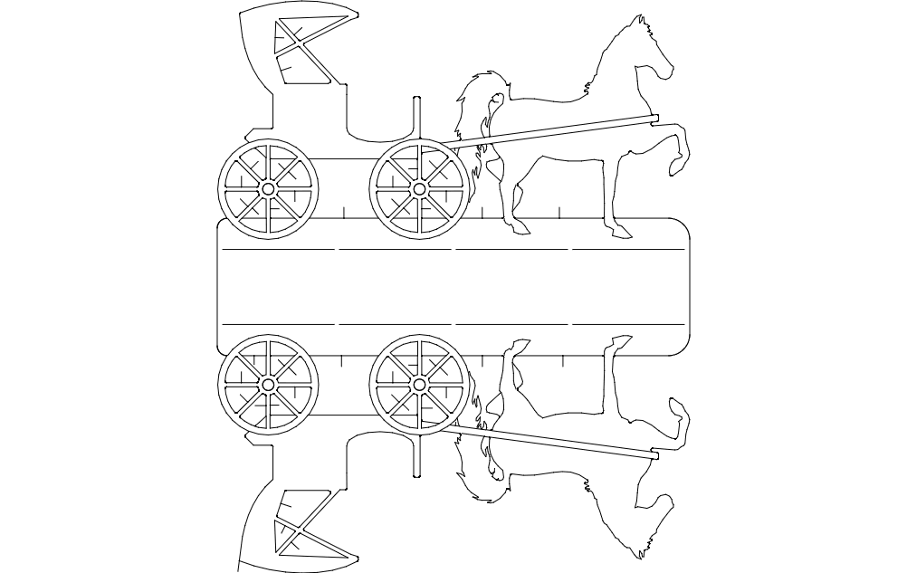 Cart DXF File Free Vectors