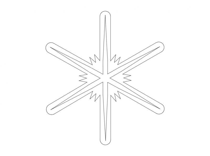 Snowflakes Silhouette Vector DXF File Free Vectors