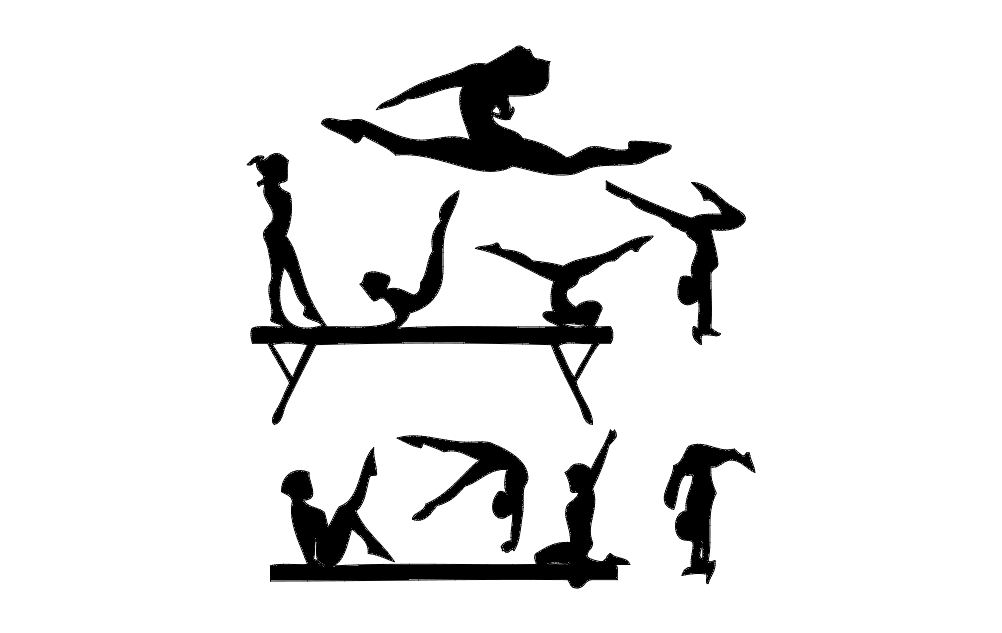 Gym Silhouette DXF File Free Vectors
