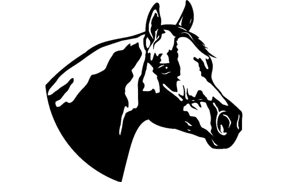 Horse Clip DXF File Free Vectors
